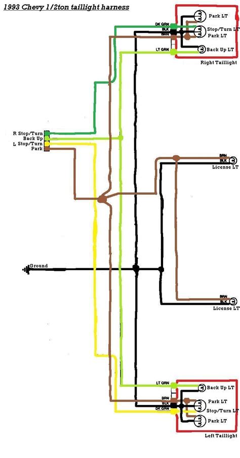 05 silverado rear light junction box diagram|2004 Silverado 2500 tail light diagram.